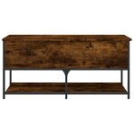 vidaXL Banc de rangement chêne fumé 100x42 5x47 cm bois d'ingénierie
