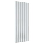 vidaXL Panneaux de toit 12 Pièces Acier enduit de poudre Argenté 100x36cm