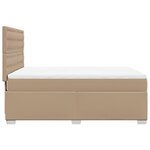 vidaXL Sommier à lattes de lit avec matelas Cappuccino 160x200 cm