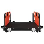 vidaXL Remorque de vélo orange tissu oxford et fer