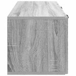 vidaXL Meuble TV mural Sonoma gris 78 5 x 31 x 30 cm Bois d'ingénierie