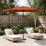 vidaXL Parasol de jardin 300 x 300 cm Polyester Rectangulaire