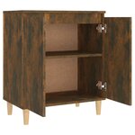 vidaXL Buffet Chêne fumé 60x35x70 cm Bois d'ingénierie