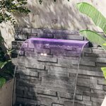 vidaXL Déversoir pour cascade avec LED RVB Acrylique 90 cm