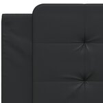 vidaXL Coussin de tête de lit Zadar noir 100 cm similicuir