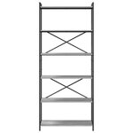 vidaXL Bibliothèque Sonoma gris 80 x 30 x 188 cm Bois d'ingénierie