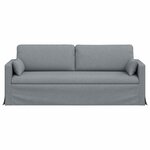 vidaXL Canapé Gris clair 198 x 78 x 80 cm tissu