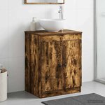 vidaXL Armoire de salle de bain Chêne fumé 54 x 41 x 70 cm