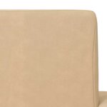 vidaXL Canapé-lit pour enfants Crème Peluche douce