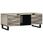 vidaXL Table basse Beige et Noir 100 x 54 x 40 cm