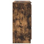 vidaXL Buffet chêne fumé 80x35x76 cm bois d'ingénierie