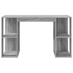 vidaXL bureau d'ordinateur gris sonoma gris sonoma panneau de particules
