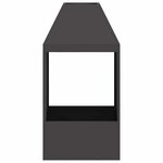 vidaXL Braise Noir 50 x 50 x 100 cm Acier laminé à froid