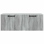 vidaXL Meuble TV mural Sonoma gris 78 5 x 31 x 30 cm Bois d'ingénierie