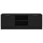 vidaXL Meuble TV Chêne noir 102 x 32 x 35.5 cm Bois d'ingénierie