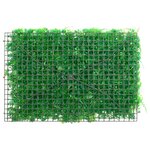  vidaXL Clôture feuilles de fougère artificielles 24 Pièces vert 40x60 cm