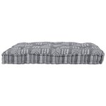 Coussin de palette vidaXL gris 120x80x12 cm en tissu
