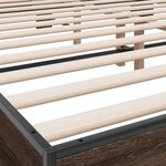 vidaXL Cadre de lit sans matelas chêne marron 200x200 cm