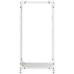 vidaXL Portant de bois chauffage blanc 44x28x90 cm