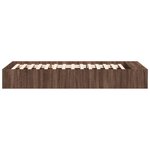 vidaXL Cadre de lit sans matelas chêne marron 100x200 cm