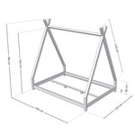 Lit tipi enfant NAKANA 120 x 180 bleu marine