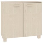 vidaXL Buffet HAMAR Marron miel 85x35x80 cm Bois massif de pin