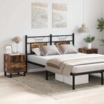 vidaXL Tables de chevet 2 Pièces chêne fumé 40x35x50 cm bois ingénierie