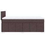 vidaXL Sommier à lattes de lit avec matelas Marron foncé 100x200 cm