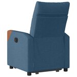 vidaXL Fauteuil inclinable Bleu Tissu