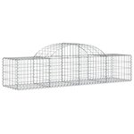 vidaXL Paniers à gabions arqués 10 Pièces 200x50x40/60 cm fer galvanisé