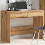 vidaXL Bureau chêne artisanal 101x50x76 5 cm bois d'ingénierie