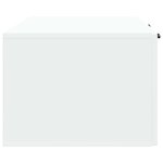 vidaXL Meuble TV mural Blanc 98 x 41 x 30 cm Bois d'ingénierie