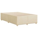 vidaXL Cadre de lit sans matelas crème 120x190 cm tissu