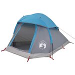 vidaXL Tente de camping à dôme 1 personne bleu imperméable
