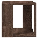 vidaXL Table basse chêne marron 32x32x30 cm bois d'ingénierie