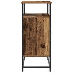 Buffet vidaXL en vieux bois 69x35x80 cm en bois d'ingénierie et en acier