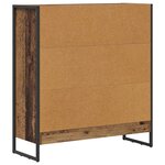 vidaXL Bibliothèque Bois Ancien 80 x 30 x 155 cm Bois d'ingénierie