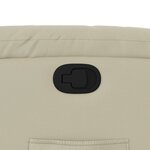 vidaXL Fauteuil inclinable Crème Similicuir