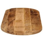 vidaXL Dessus de table 140x60x3 8cm ovale bois massif de manguier brut