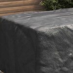 vidaXL Housse pour mobilier d'extérieur Noir 150 x 90 x 75 cm 600D