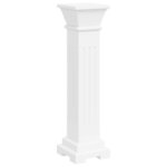 vidaXL Support pilier classique carré pour plantes MDF