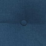 vidaXL Coussin de Dos Bleu 160 x 24 x 50 cm tissu