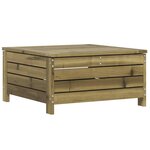 vidaXL Salon de jardin 10 Pièces bois de pin imprégné