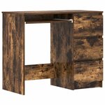 vidaXL Bureau Chêne fumé 90x45x76 cm Bois d'ingénierie
