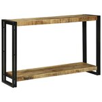 vidaXL Table console 120 x 33 x 75 cm Bois de manguier brut massif