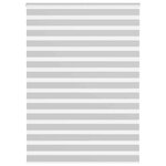 vidaXL Store zèbre gris clair largeur du tissu 155 9 cm polyester