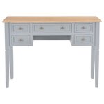 vidaXL Bureau Gris 109 5 x 45 x 77 5 cm Bois