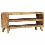 vidaXL Meuble TV 105x46x32 cm bois massif de manguier brut