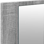 vidaXL Armoire à miroir à LED de bain gris sonoma 100x12x45 cm