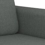 vidaXL Ensemble de canapés 3 Pièces avec coussins Gris foncé Tissu